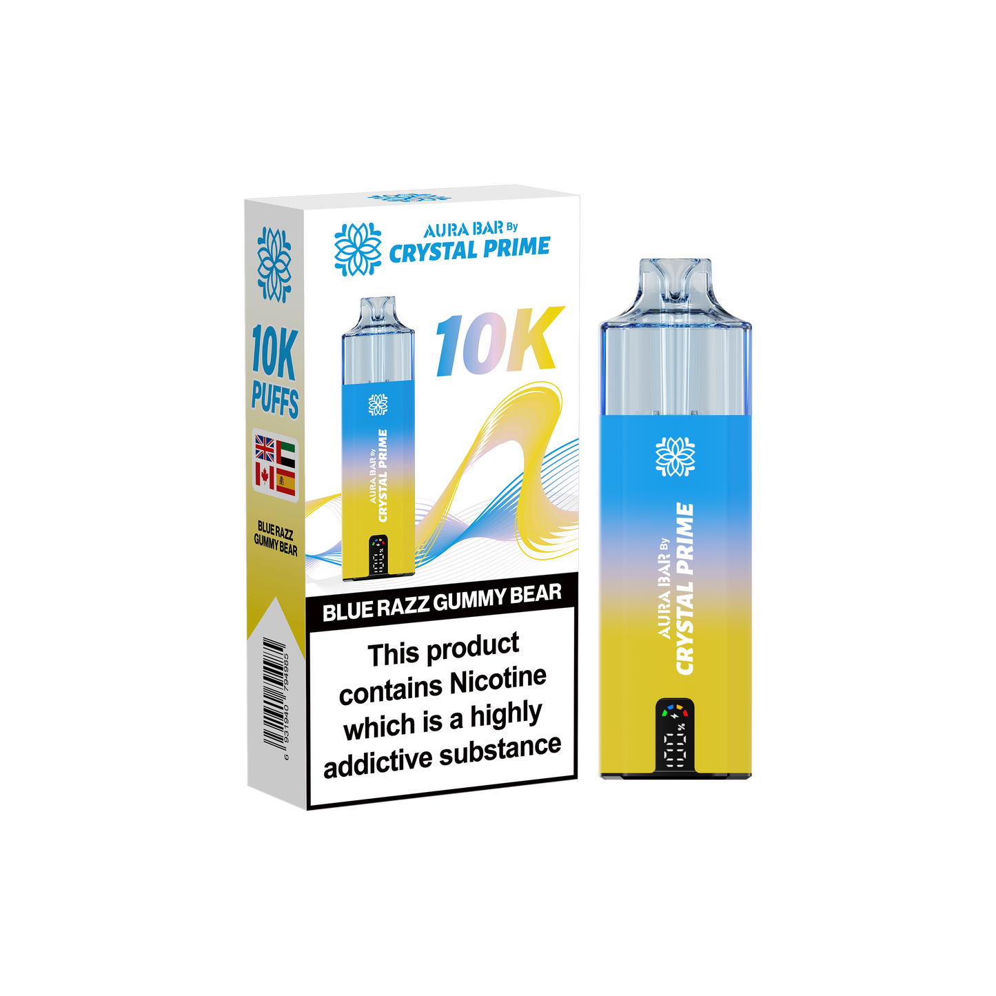 BLUE RAZZ GUMMY BEAR - CRYSTAL PRIME 10K