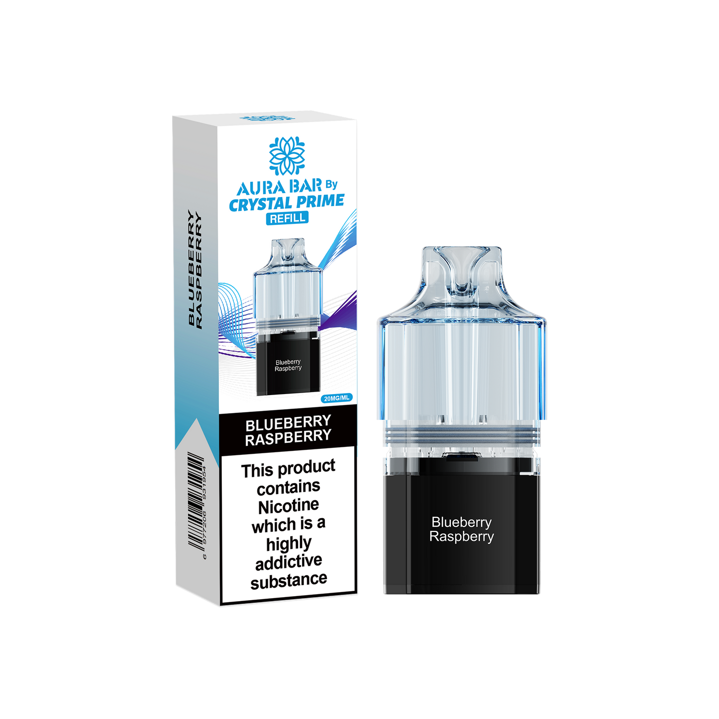 BLUEBERRY RASPBERRY - CRYSTAL PRIME 10K PODS