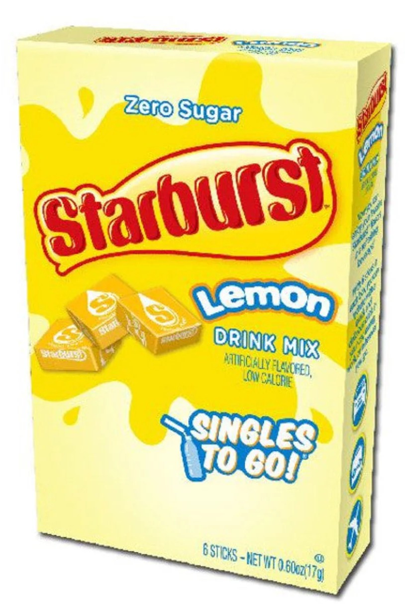 STARBURST LEMON SINGLES TO GO!