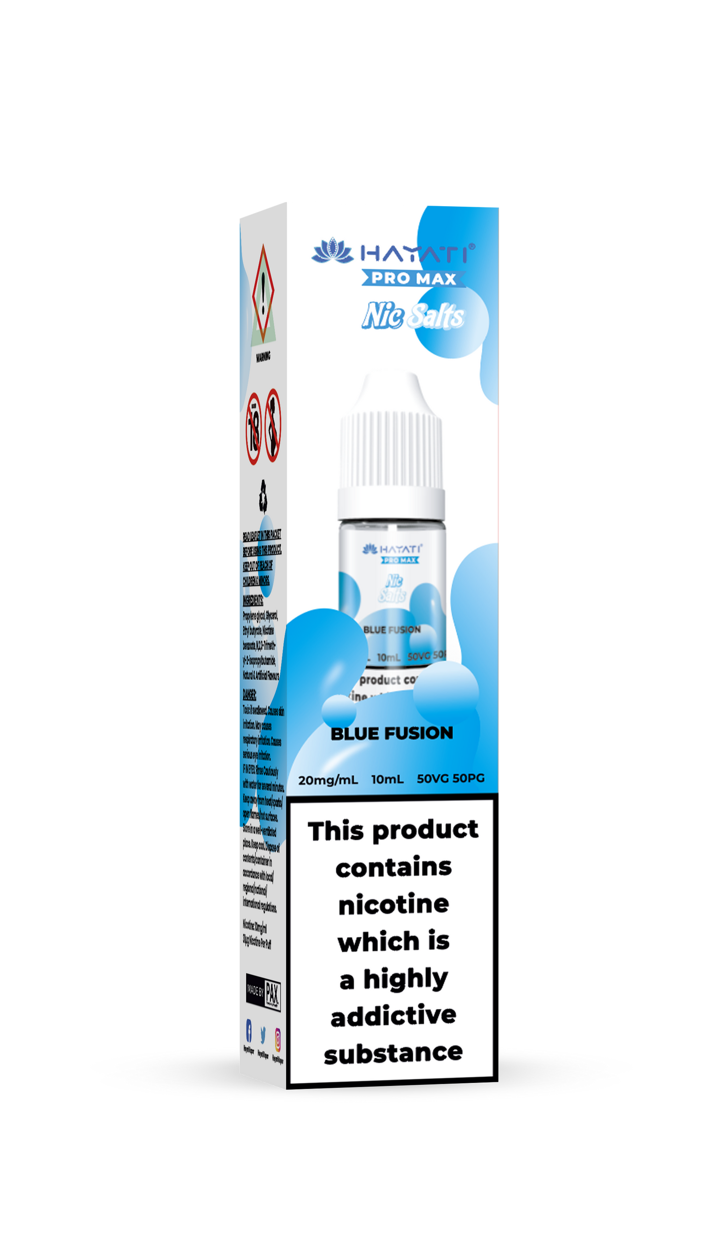 BLUE FUSION - HAYATI NIC SALTS 20 MG