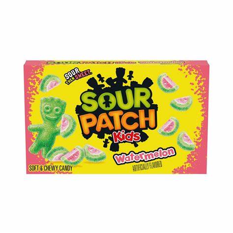 WATERMELON SOUR PATCH THEATER BOXES 3.5 OZ