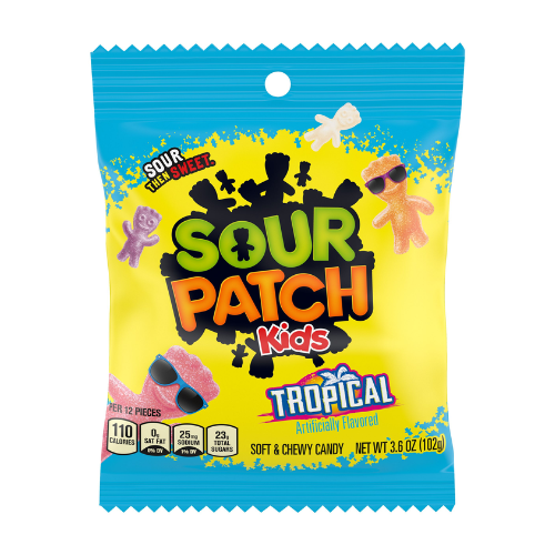 TROPICAL KIDS SOUR PATCH BAGS 3.6 oz