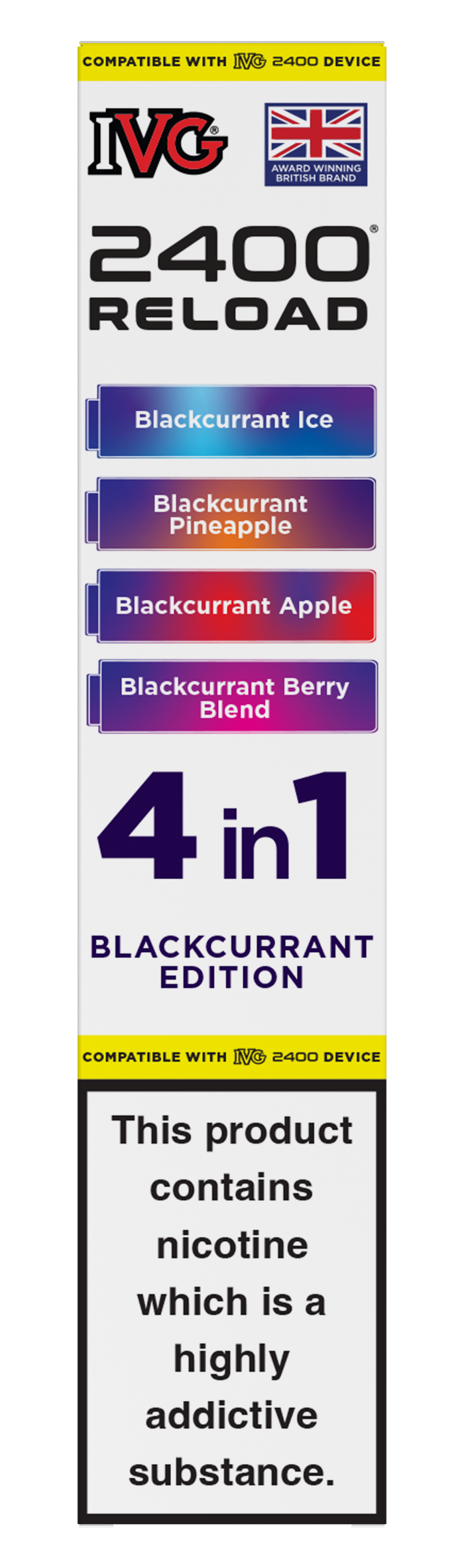 Blackcurrant Edition - IVG 2400 RELOAD POD