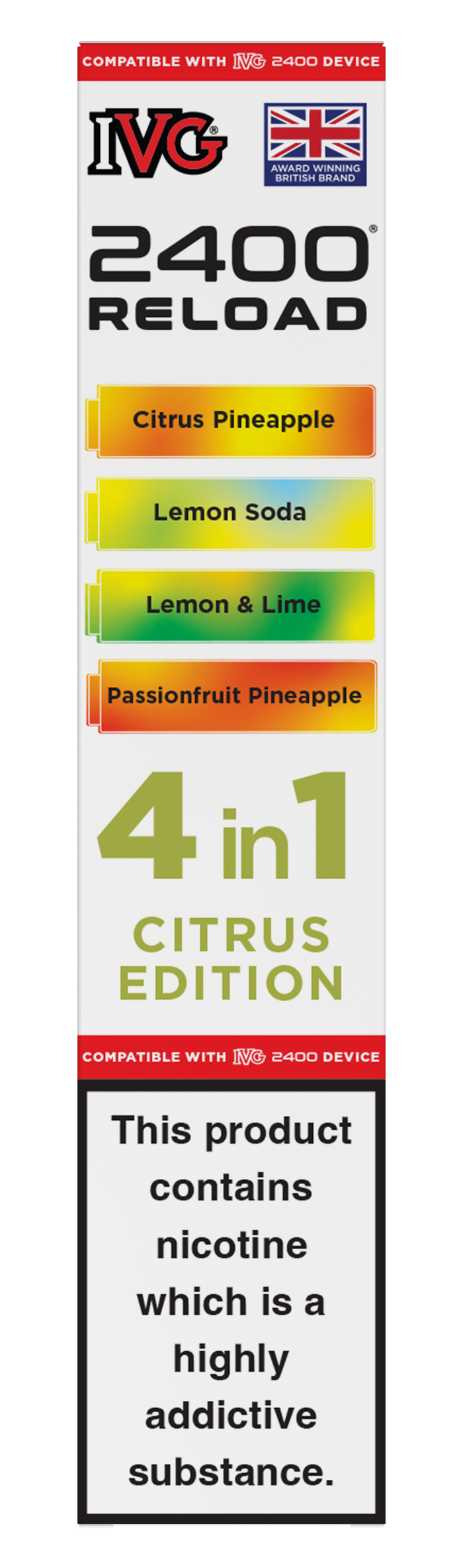 Citrus Edition - IVG 2400 RELOAD POD