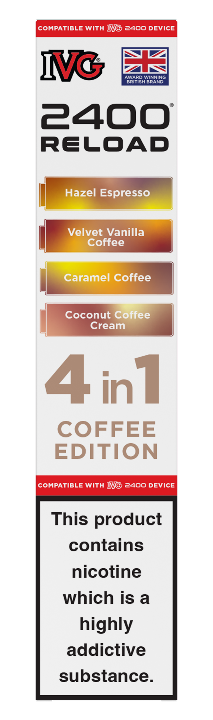 Coffee Edition - IVG 2400 RELOAD POD