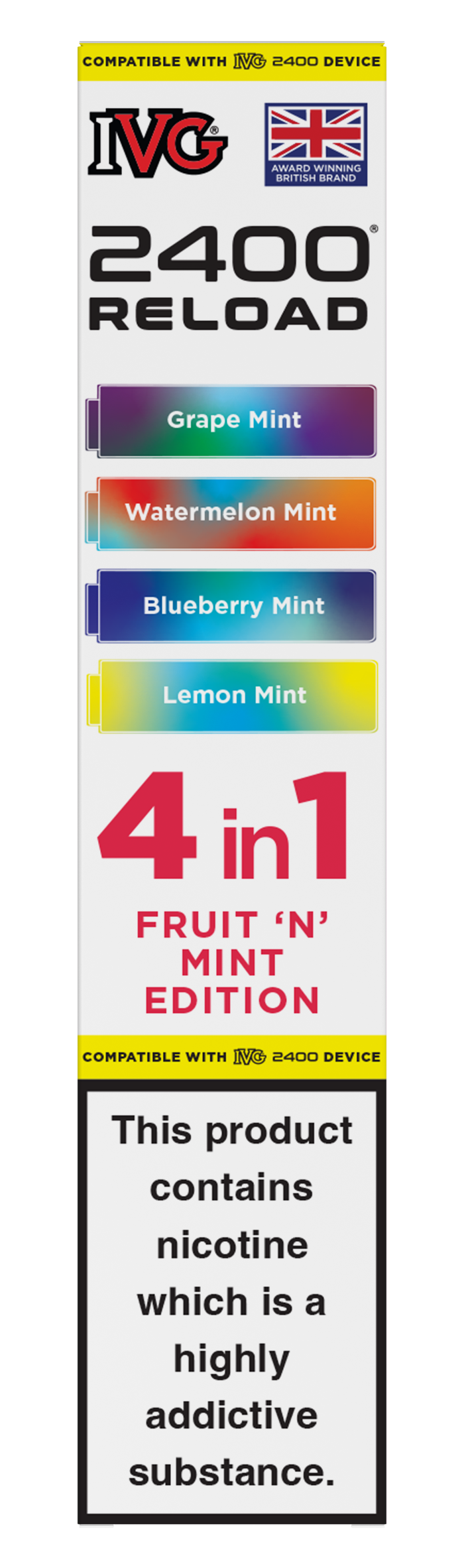 Fruit n Mint Edition - IVG 2400 RELOAD POD