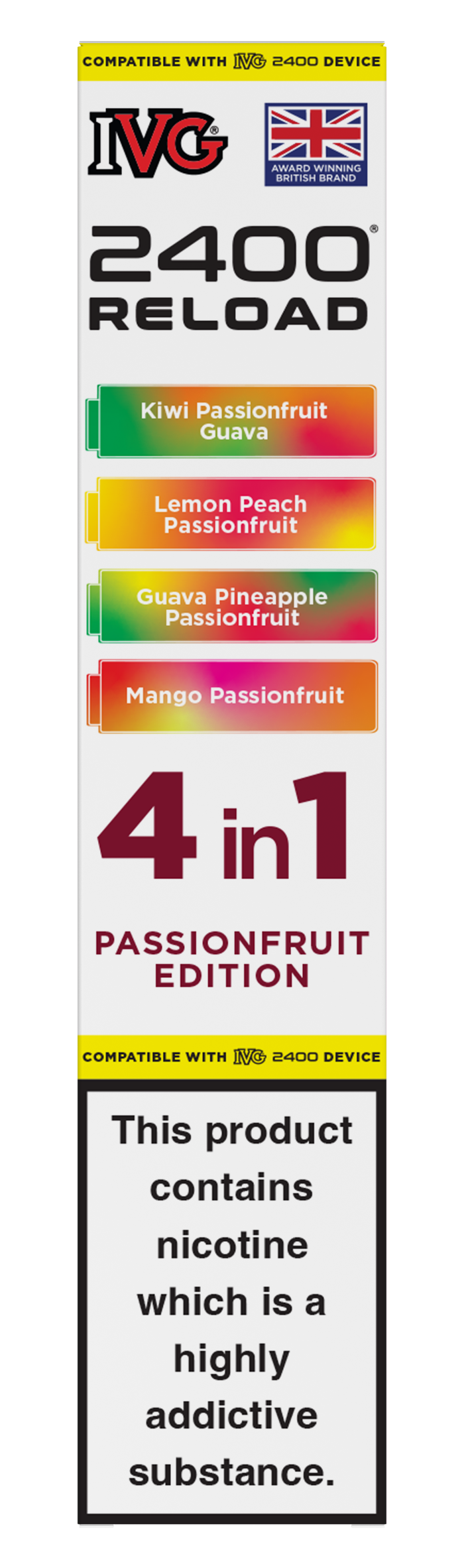 Passionfruit Edition - IVG 2400 RELOAD POD