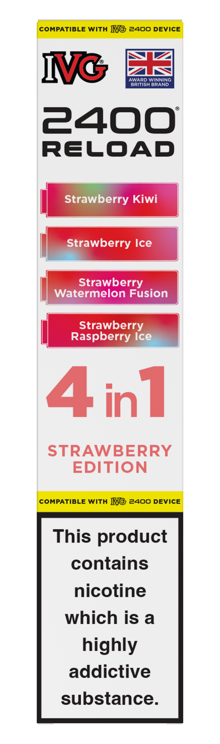 Strawberry Edition - IVG 2400 RELOAD POD