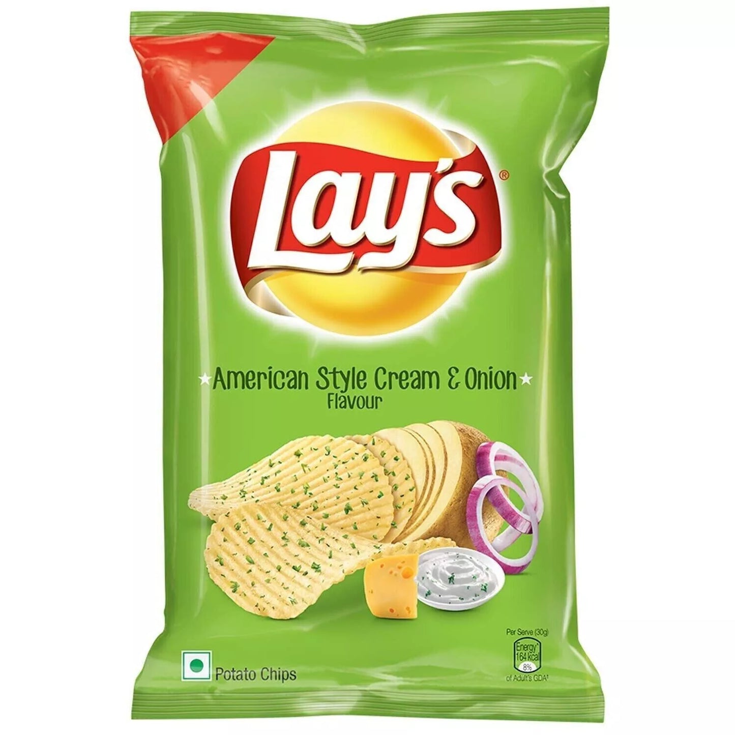 LAYS AMERICAN STYLE CREAM AND ONION CRISPS