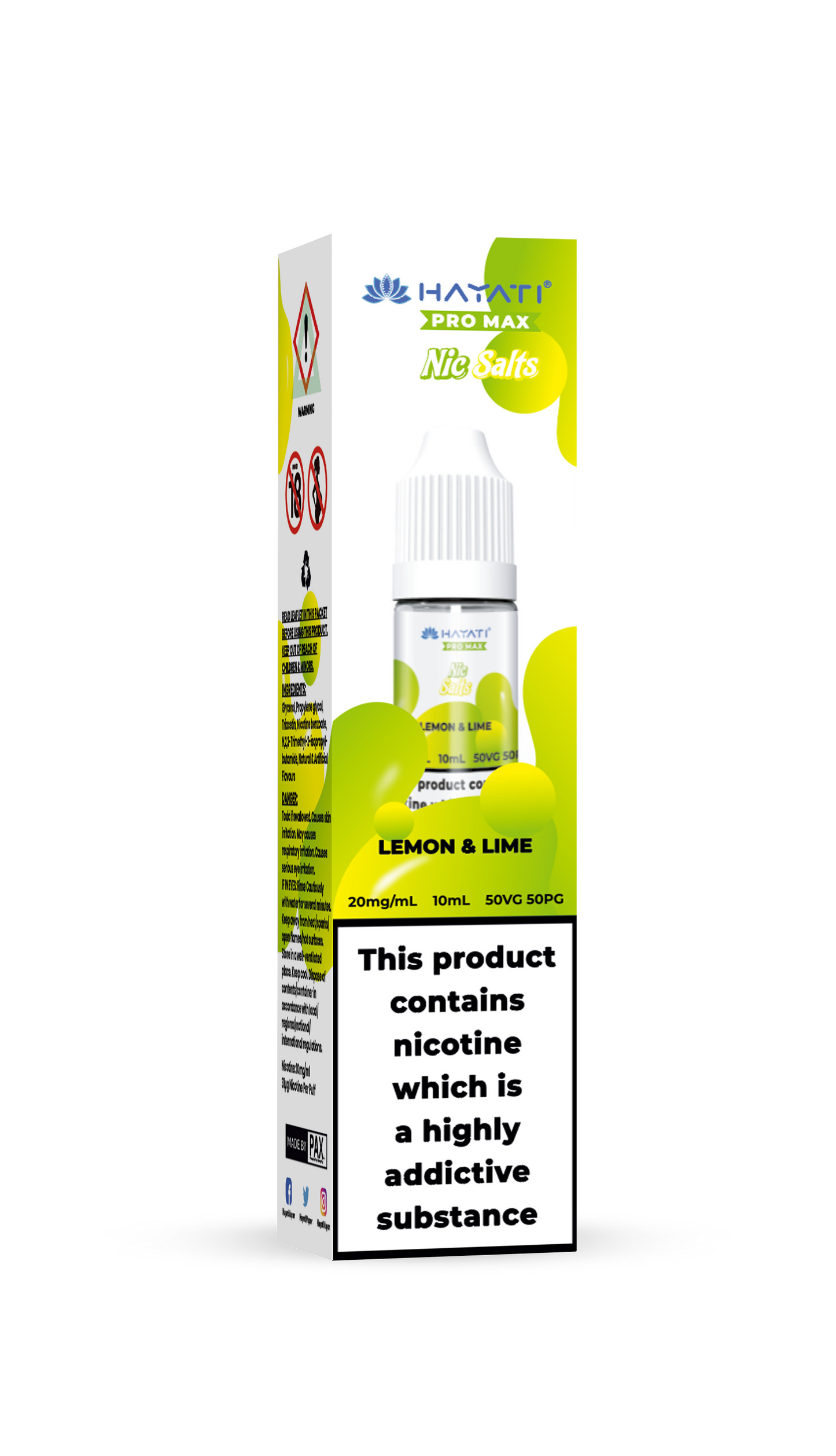 LEMON & LIME - HAYATI NIC SALTS 20 MG