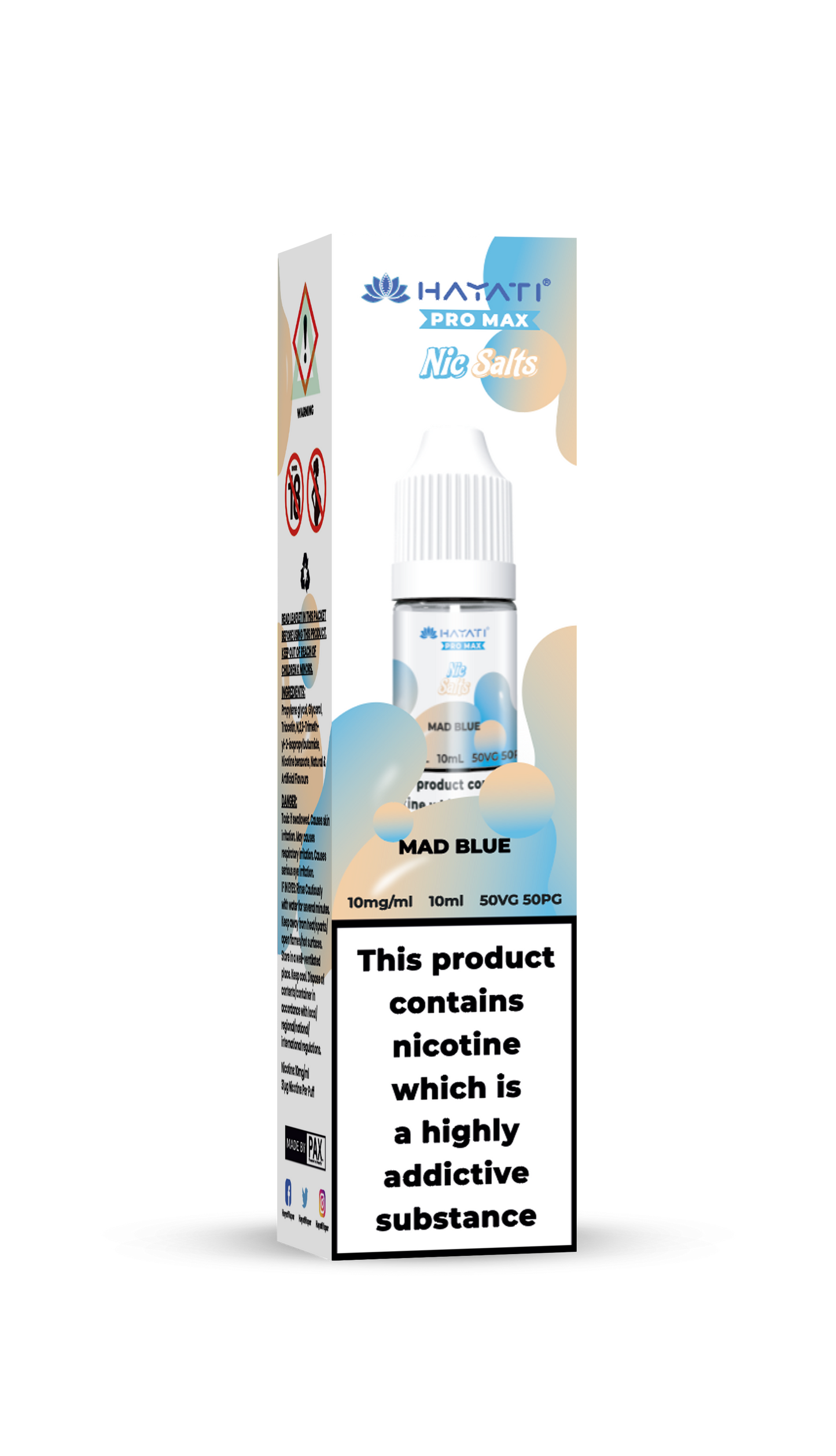 MAD BLUE - HAYATI NIC SALTS 10 MG
