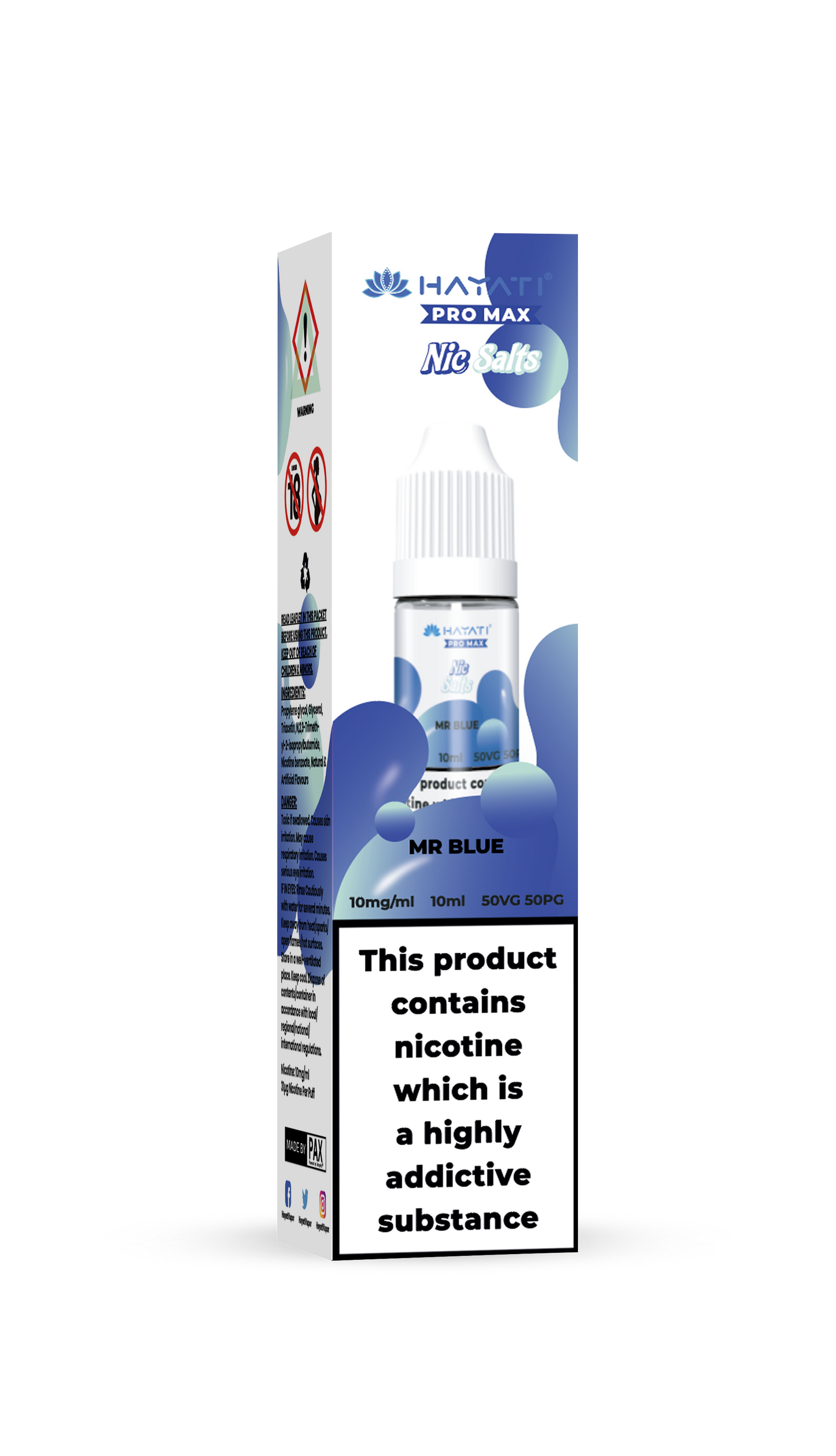 MR BLUE - HAYATI NIC SALTS 10 MG