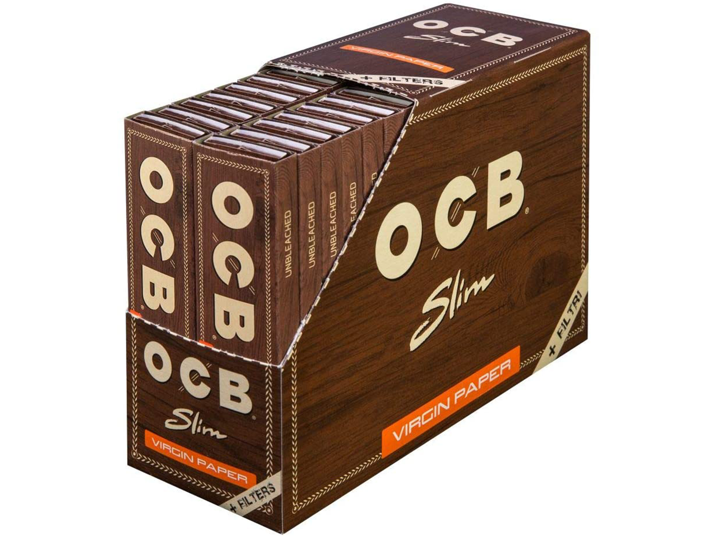OCB BROWN SLIM + FILTERS