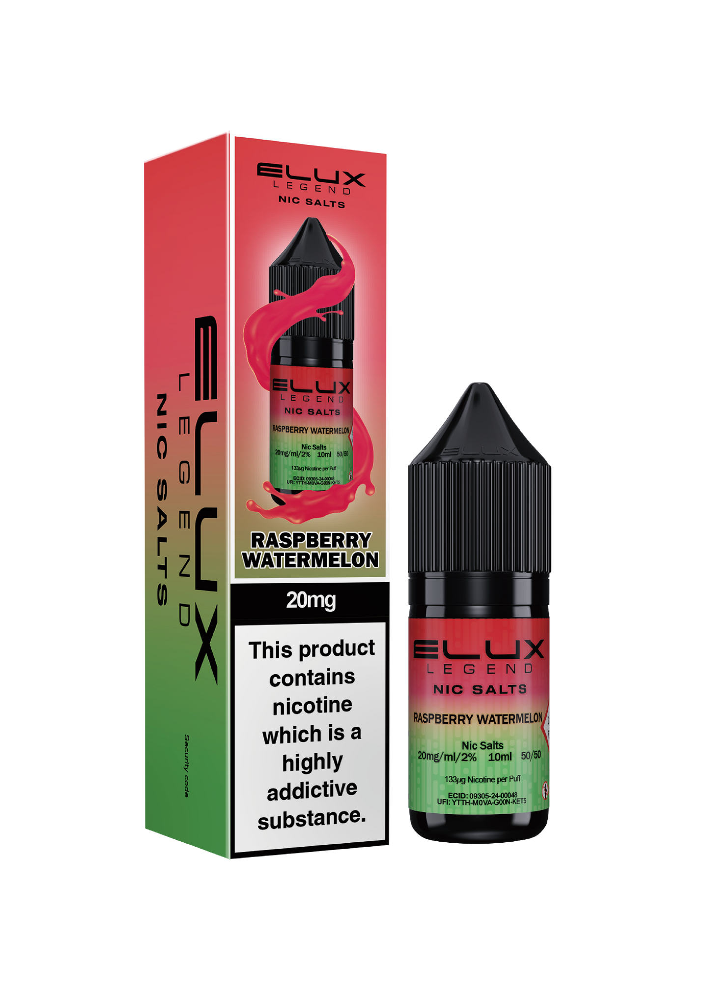 Raspberry Watermelon - ELUX NIC SALTS 20 MG