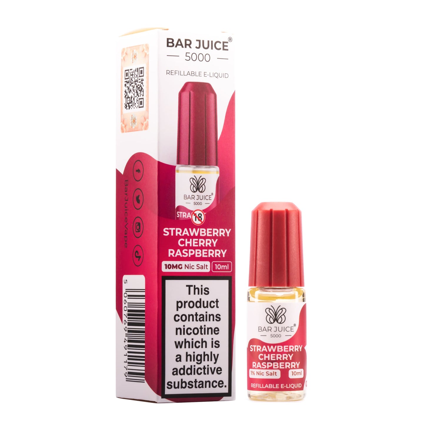 STRAWBERRY CHERRY RASPBERRY - BAR JUICE 10MG