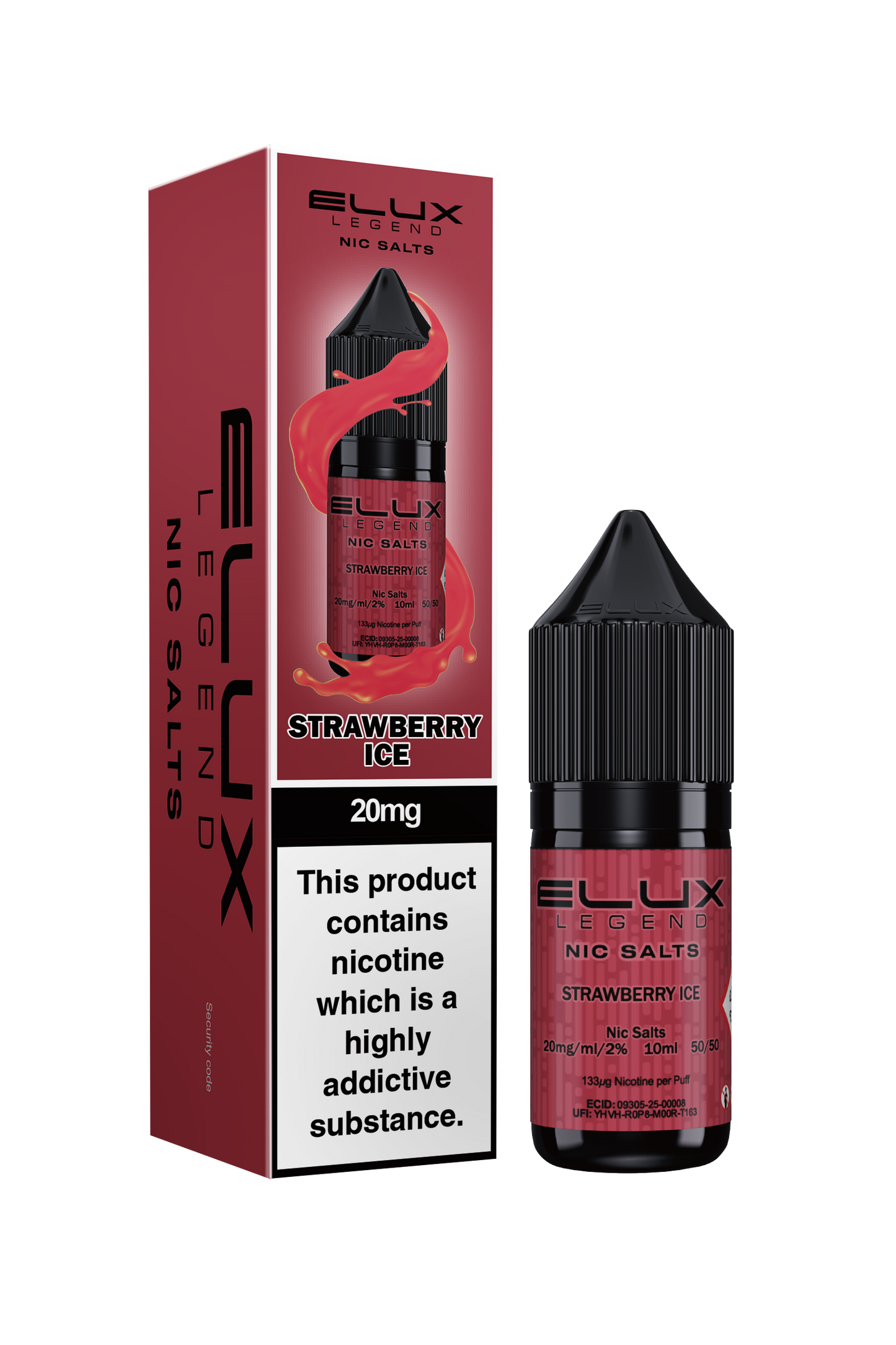 STRAWBERRY ICE - ELUX NIC SALTS 20MG