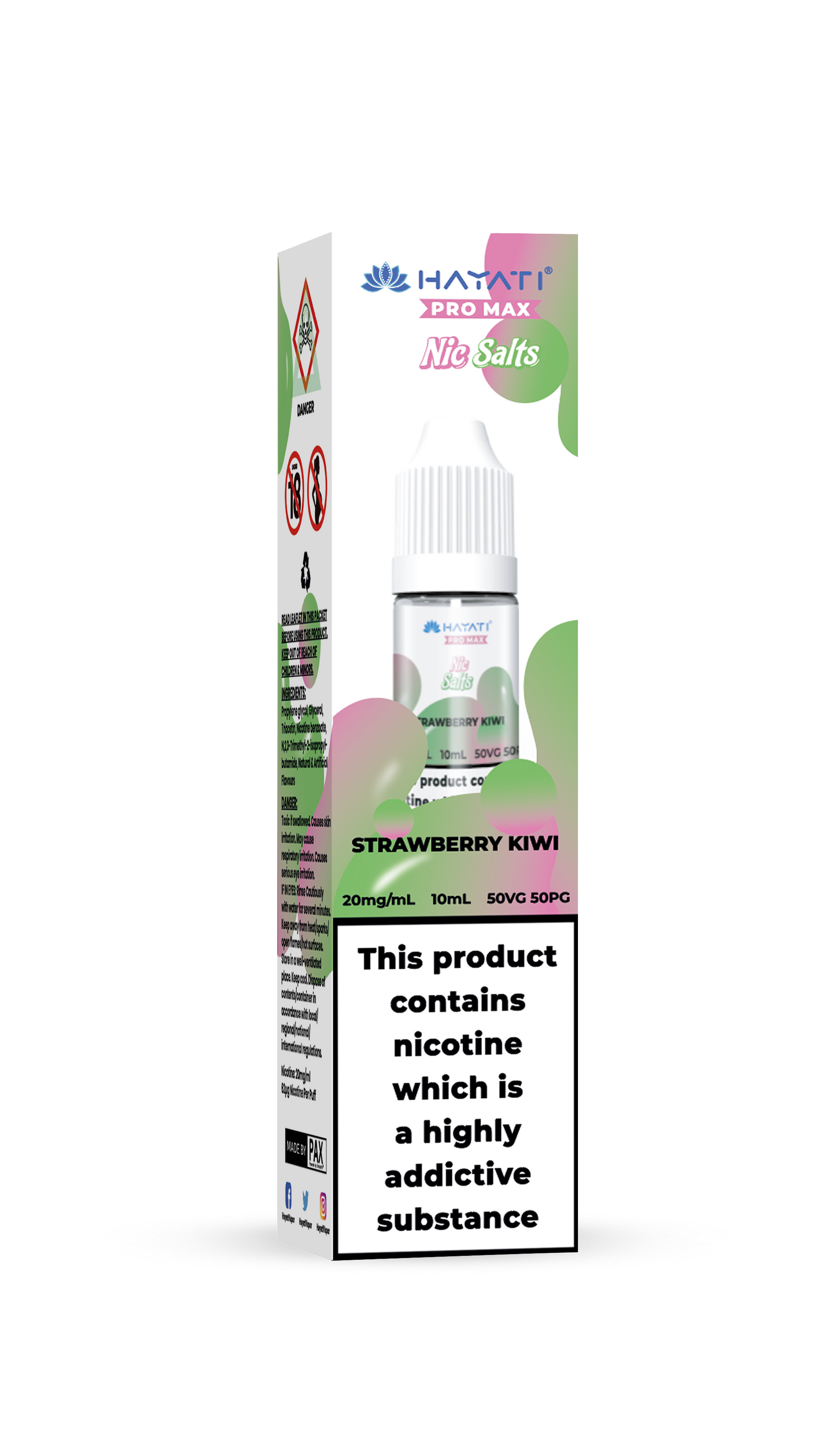 STRAWBERRY KIWI - HAYATI NIC SALTS 20 MG
