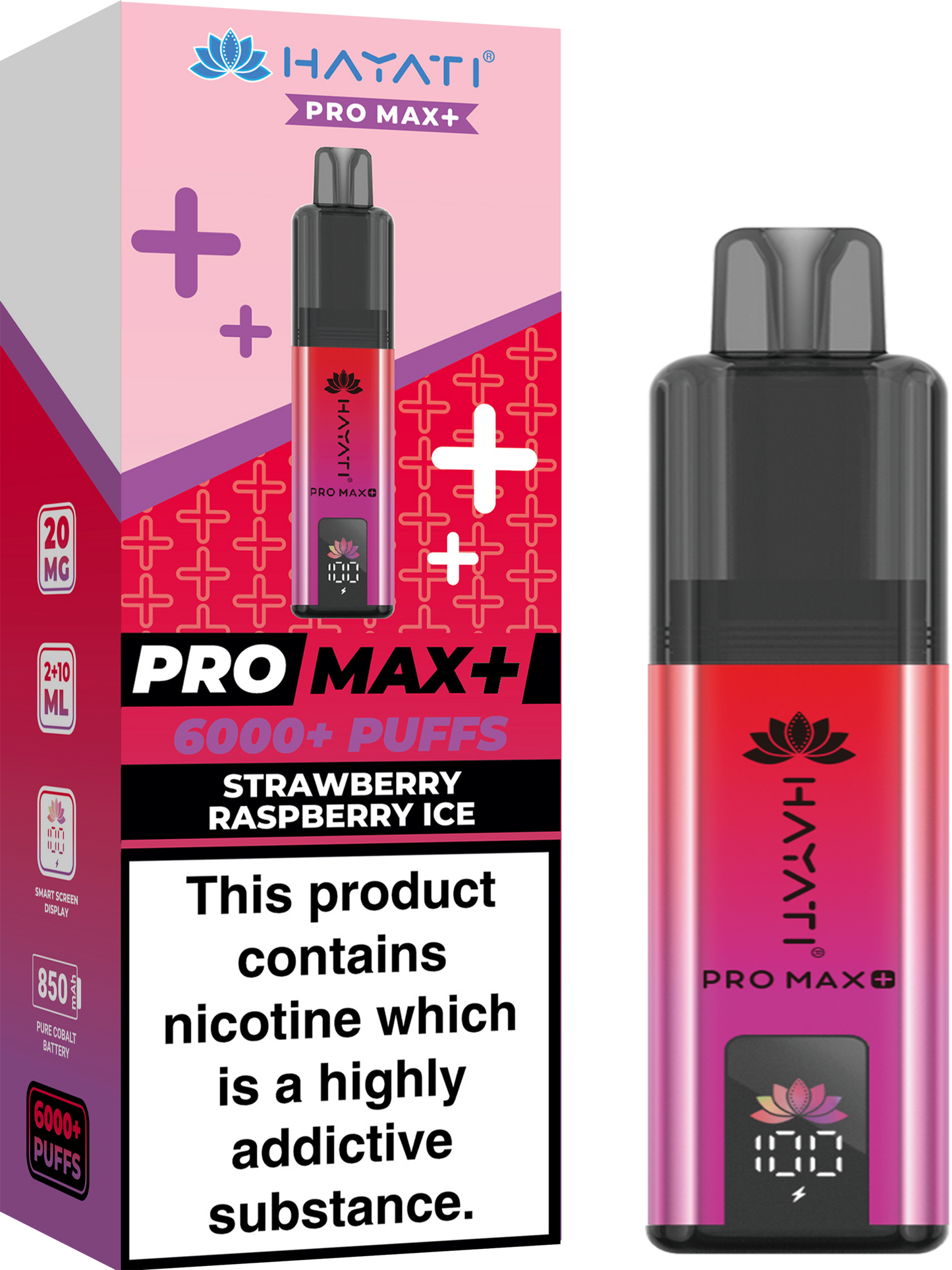 STRAWBERRY RASPBERRY ICE - PRO MAX +