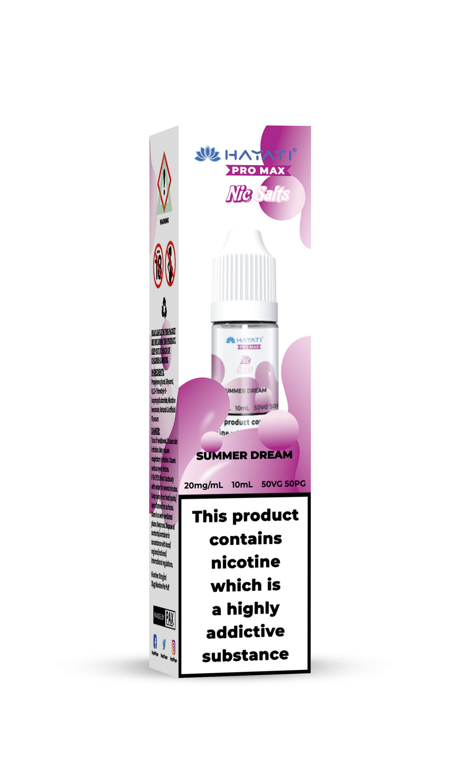 SUMMER DREAM - HAYATI NIC SALTS 20 MG