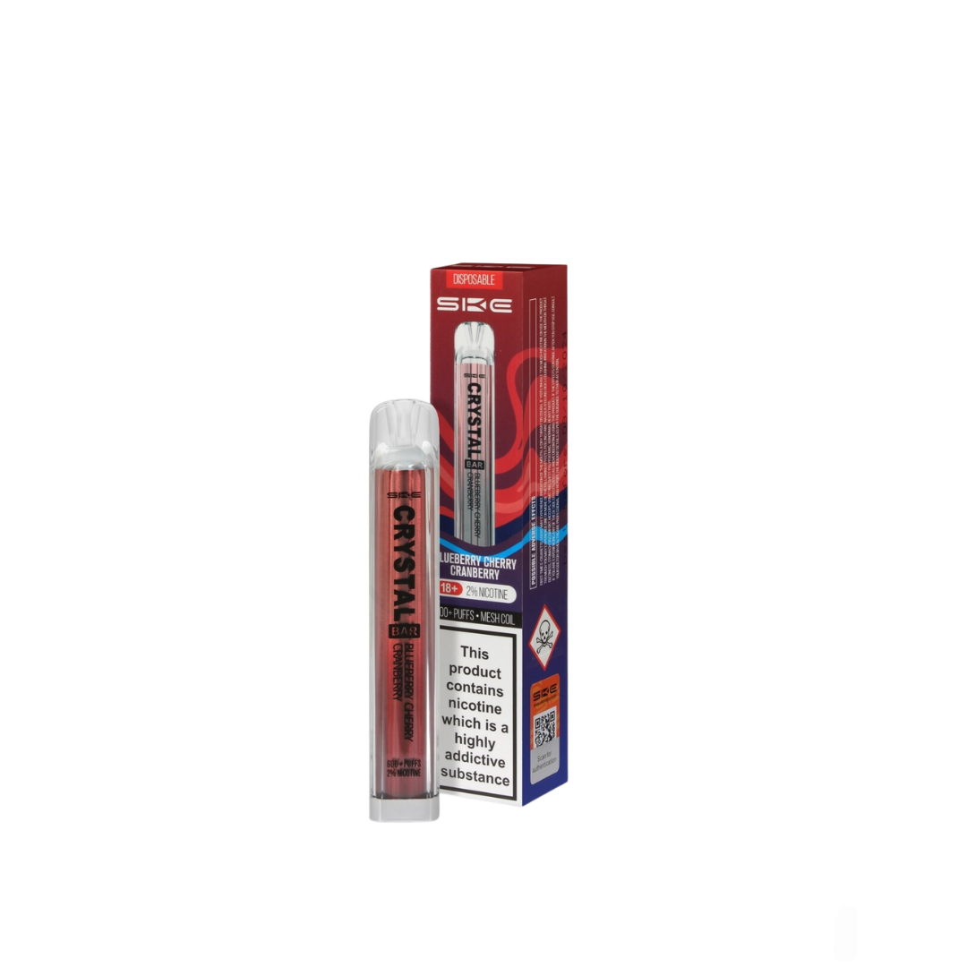 SKE Crystal Bar | Blueberry Cherry Cranberry Flavor | 600 Puffs UK Vapes Online SKE Crystal Bar | Blueberry Cherry Cranberry Flavor | 600 Puffs UK Vapes Online