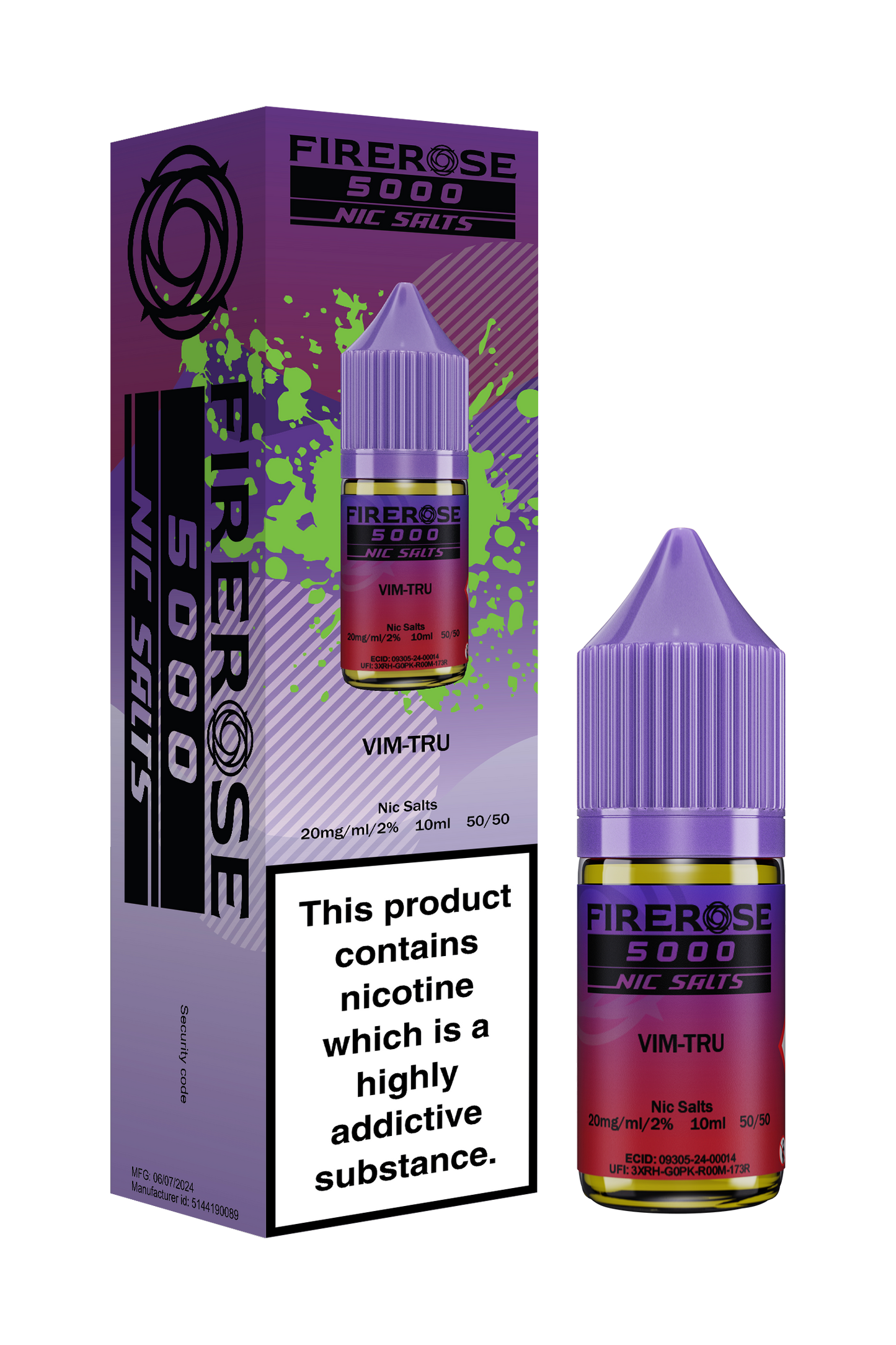 VIM-TRU - FIREROSE NIC SALTS 20 MG