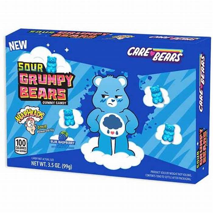 WARHEADS SOUR GRUMPY BEARS THEATER BOX 3.5 Oz