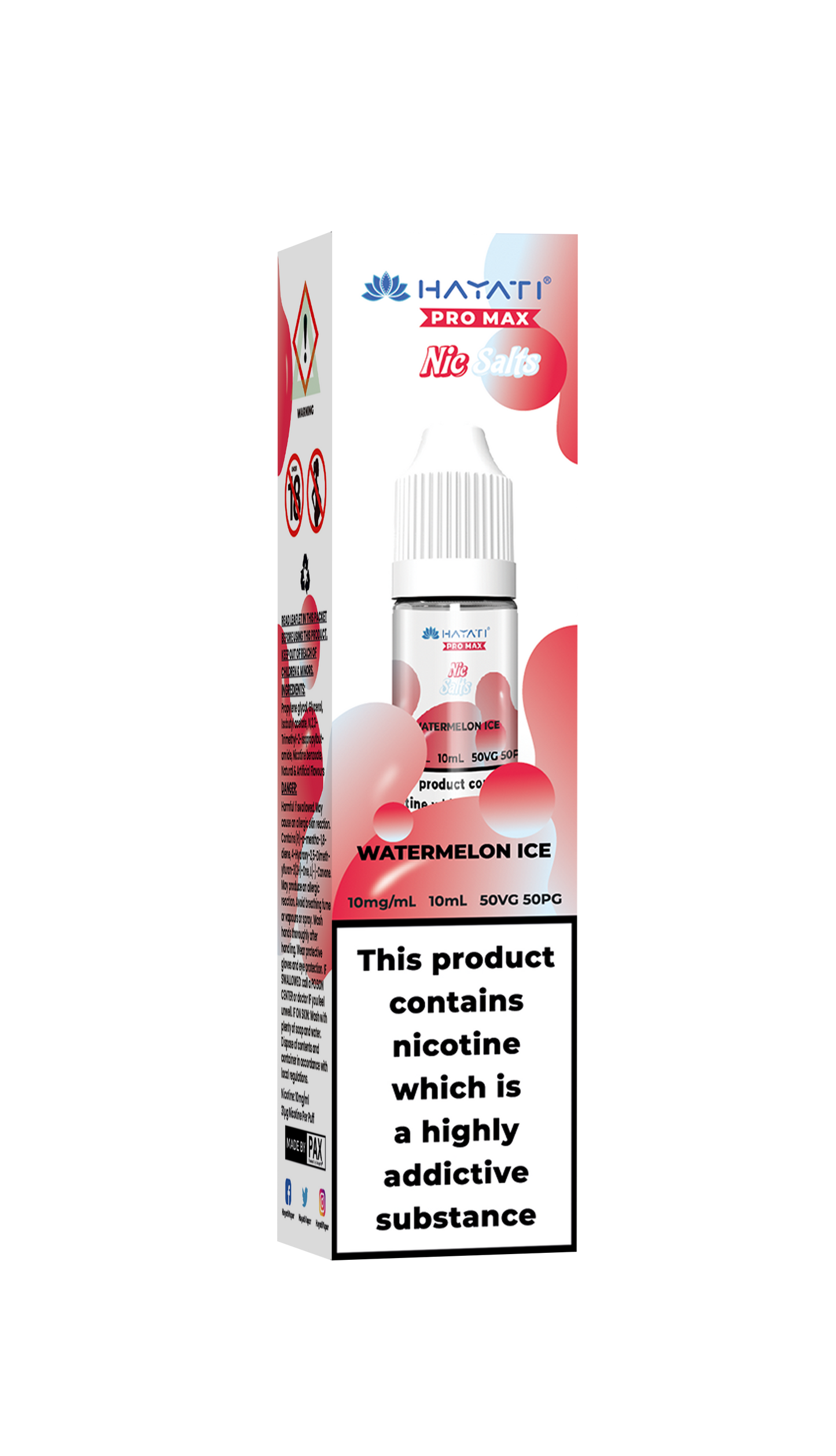 WATERMELON ICE - HAYATI NIC SALTS 10 MG