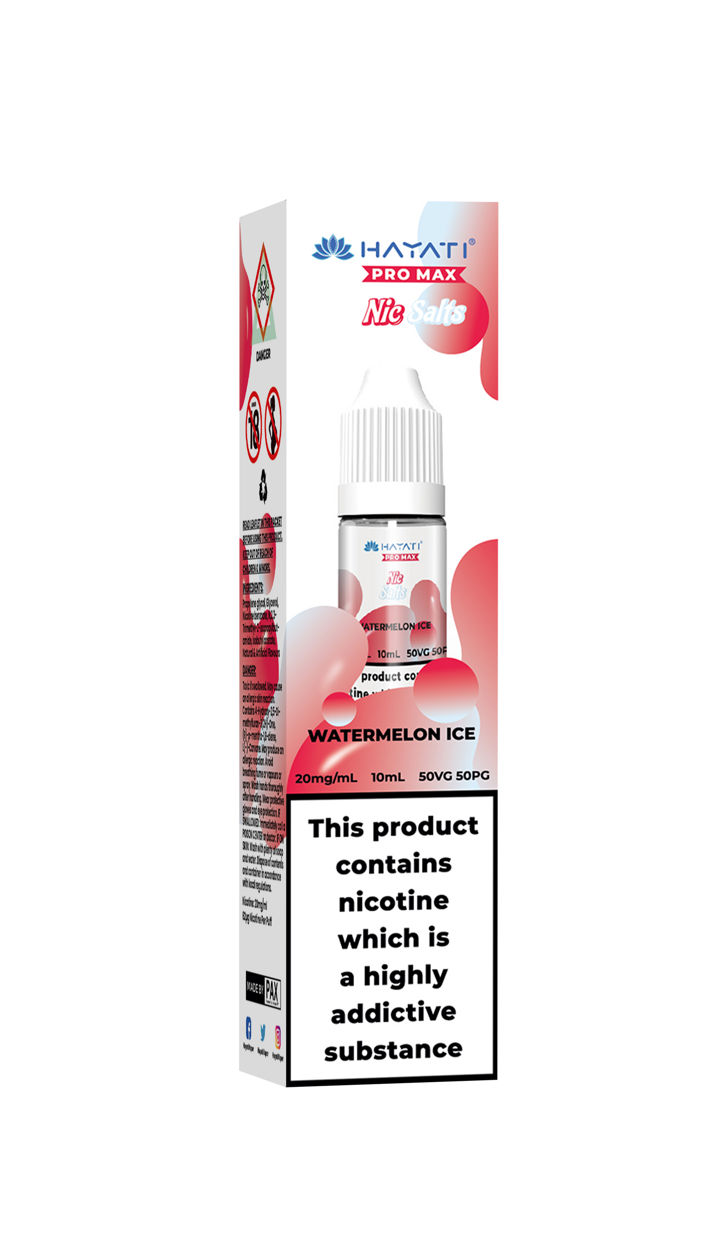WATERMELON ICE - HAYATI NIC SALTS 20 MG
