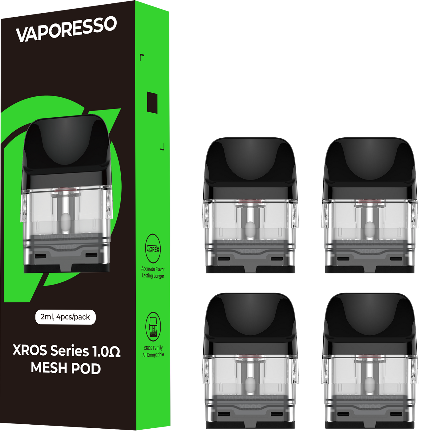 VAPORESSO REPLACEMENT PODS - 1.0 PACK OF 4