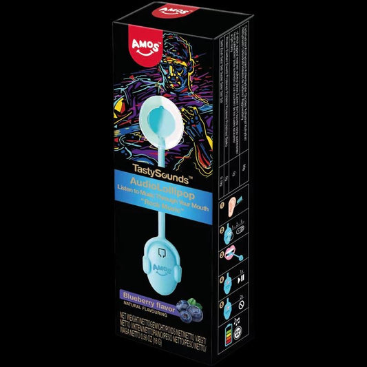 AMOS AUDIO LOLLIPOP BLUEBERRY 1PC