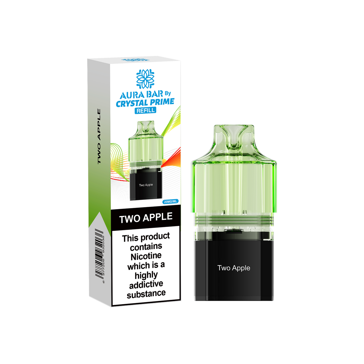 TWO APPLE - CRYSTAL PRIME 10K PODS