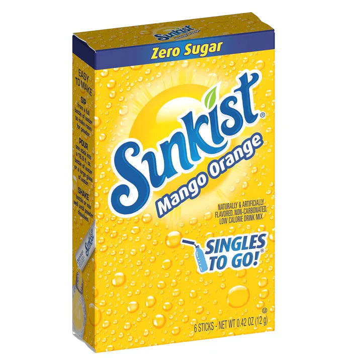 SUNKIST MANGO ORANGE SINGLES TO GO!