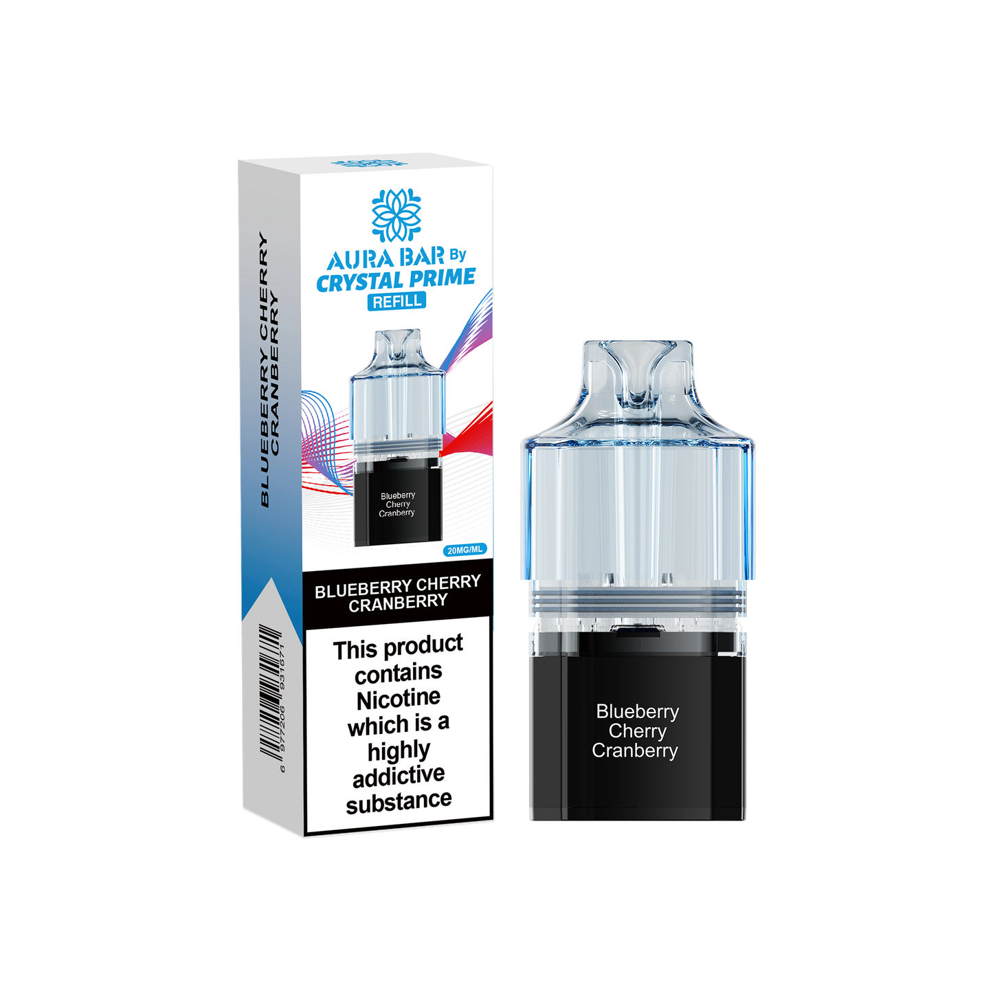 BLUEBERRY CHERRY CRANBERRY - CRYSTAL PRIME 10K PODS