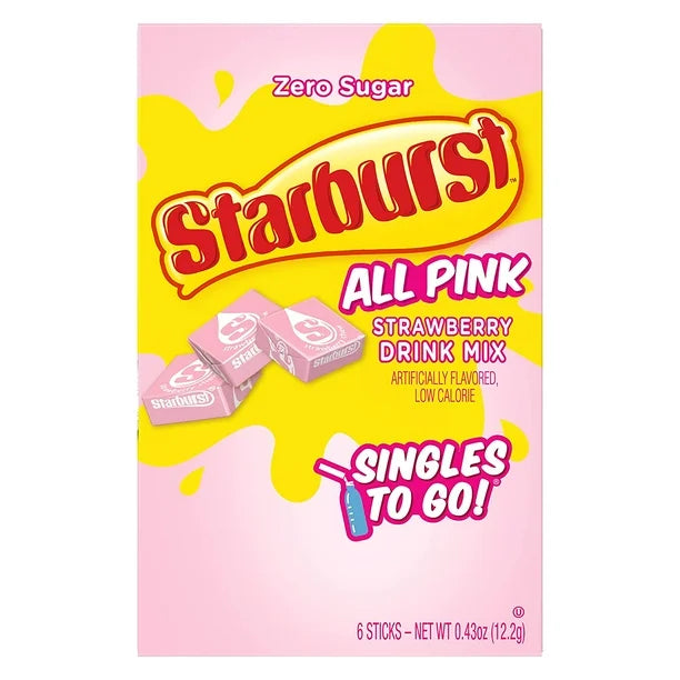 STARBURST STRAWBERRY SINGLES TO GO!