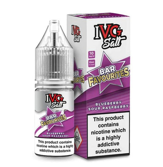 BLUBERRY SOUR RASPBERRY 10MG - IVG SALTS 10ML