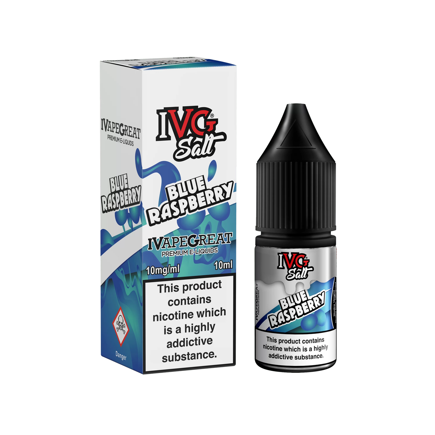 BLUE RASPBERRY 10MG - IVG SALTS 10ML