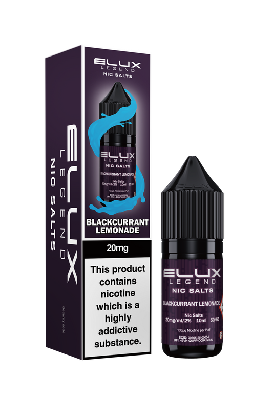 BLACKCURRANT LEMONADE - ELUX NIC SALTS 10 MG