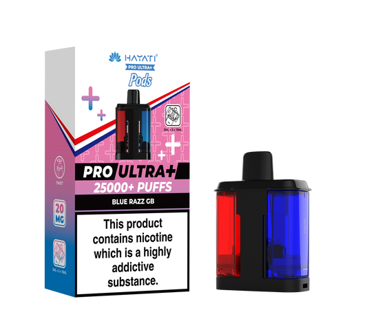 BLUE RAZZ GB - HAYATI PRO ULTRA PODS 25K+