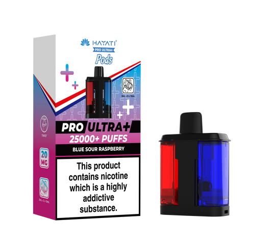 BLUE SOUR RASPBERRY - HAYATI PRO ULTRA PODS 25K+