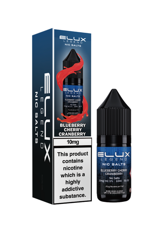 Blueberry Cherry Cranberry  - ELUX NIC SALTS 20 MG
