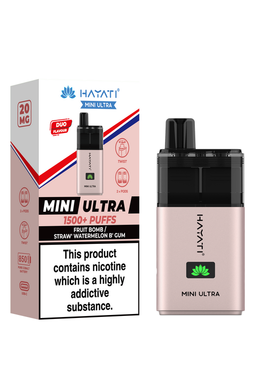 Fruit Bomb / Straw' Watermelon B' Gum - MINI ULTRA