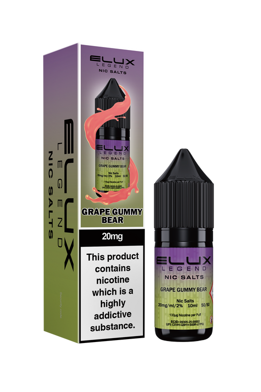 GRAPE GUMMY BEAR - ELUX NIC SALTS 20 MG