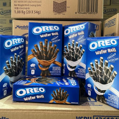 OREO WAFER ROLLS CHOCOLATE  54g  (NO VAT)
