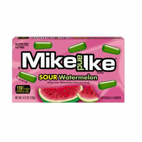 SOUR WATERMELON MIKE AND IKE CANDY 4.25 oz