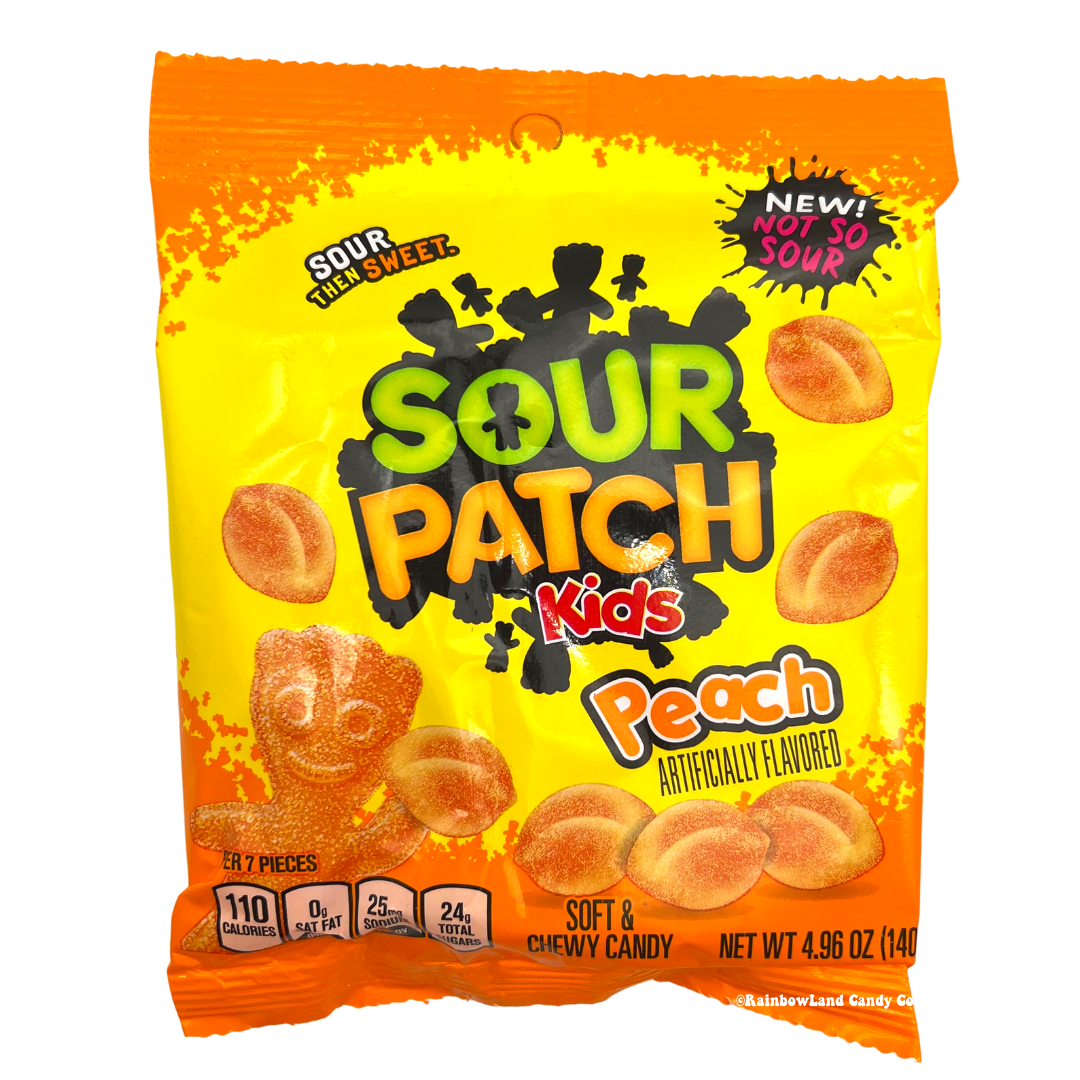 PEACH KIDS SOUR PATCH BAGS 3.6 oz