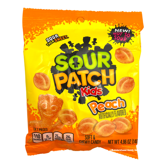 PEACH KIDS SOUR PATCH BAGS 3.6 oz