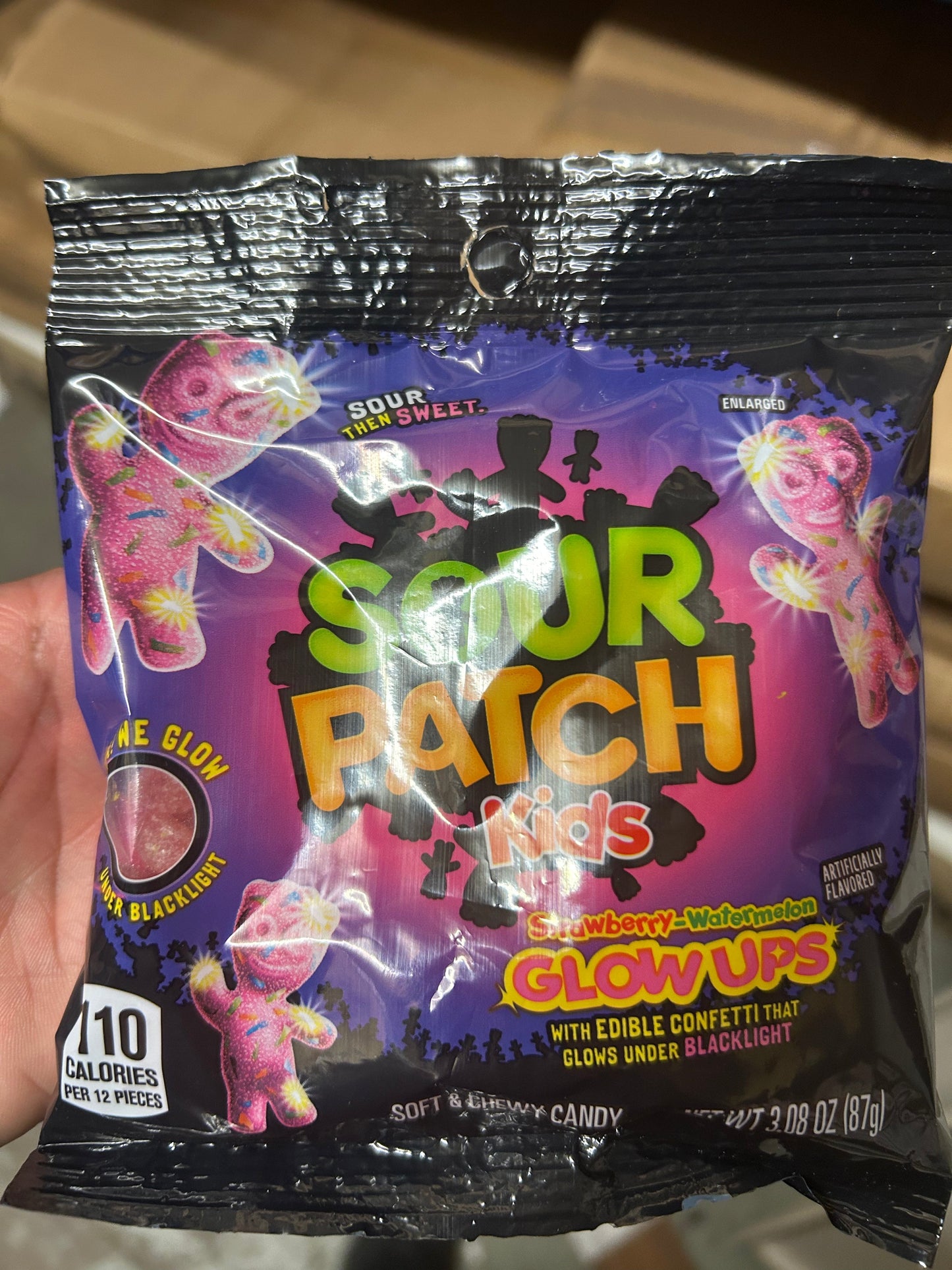 GLOW UP KIDS SOUR PATCH BAGS 3.08oz