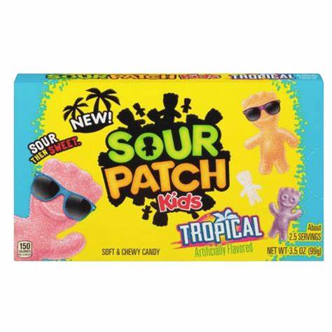 TROPICAL KIDS SOUR THEATER BOXES PATCH 3.5 OZ
