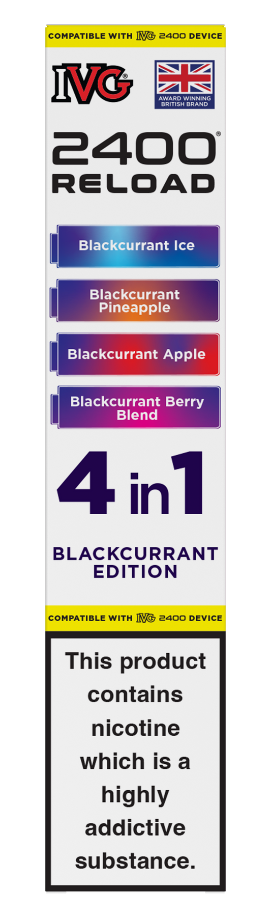 Blackcurrant Edition - IVG 2400 RELOAD POD