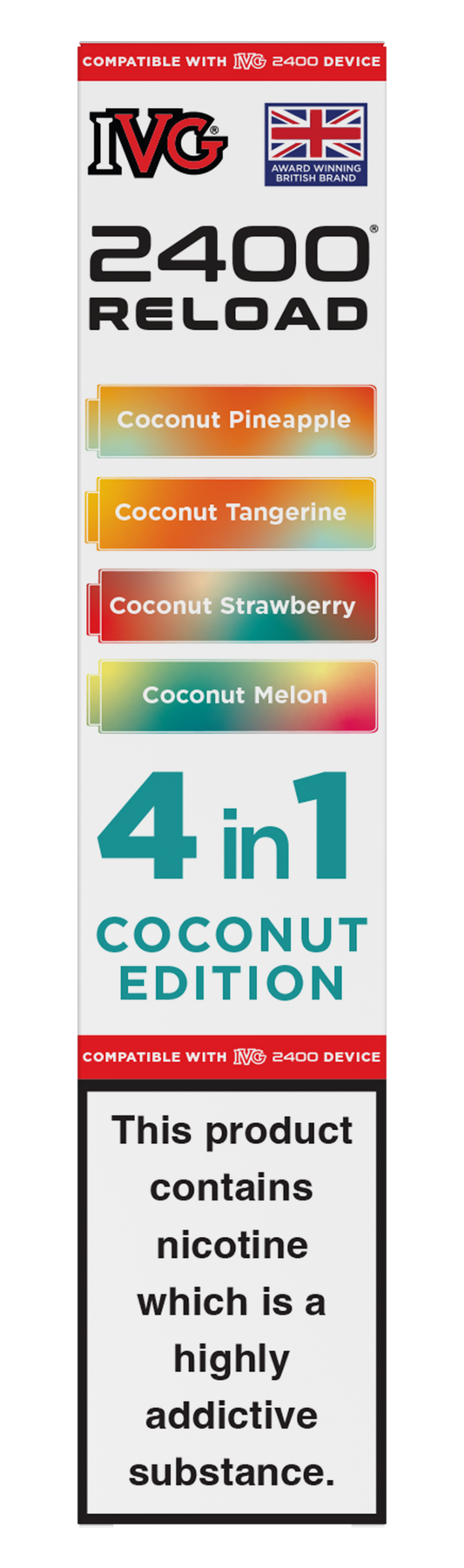 Coconut Edition - IVG 2400 RELOAD POD